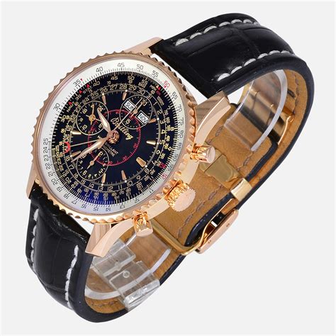 breitling navitimer montbrillant datora watch rose gold|Breitling Navitimer gold price.